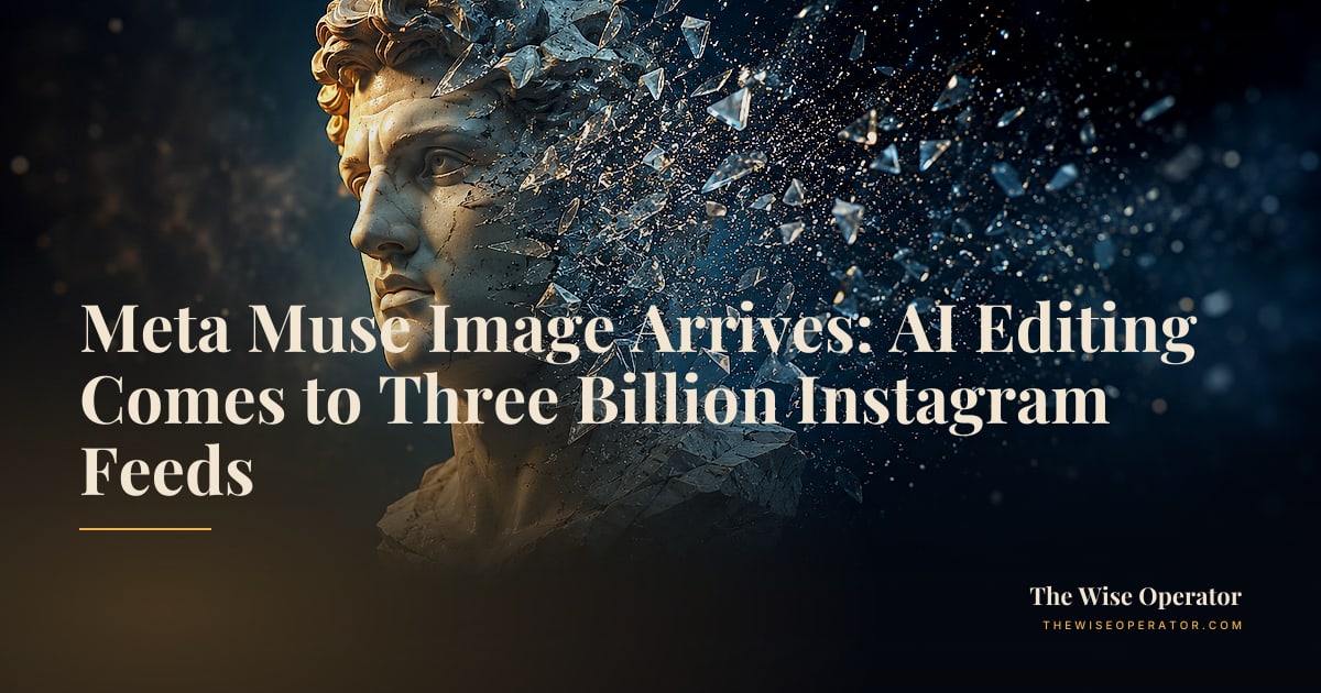 Meta Muse Image Arrives: AI Editing Comes to Three Billion Instagram Feeds