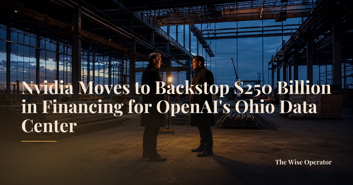 Nvidia Moves to Backstop $250 Billion in Financing for OpenAI's Ohio Data Center