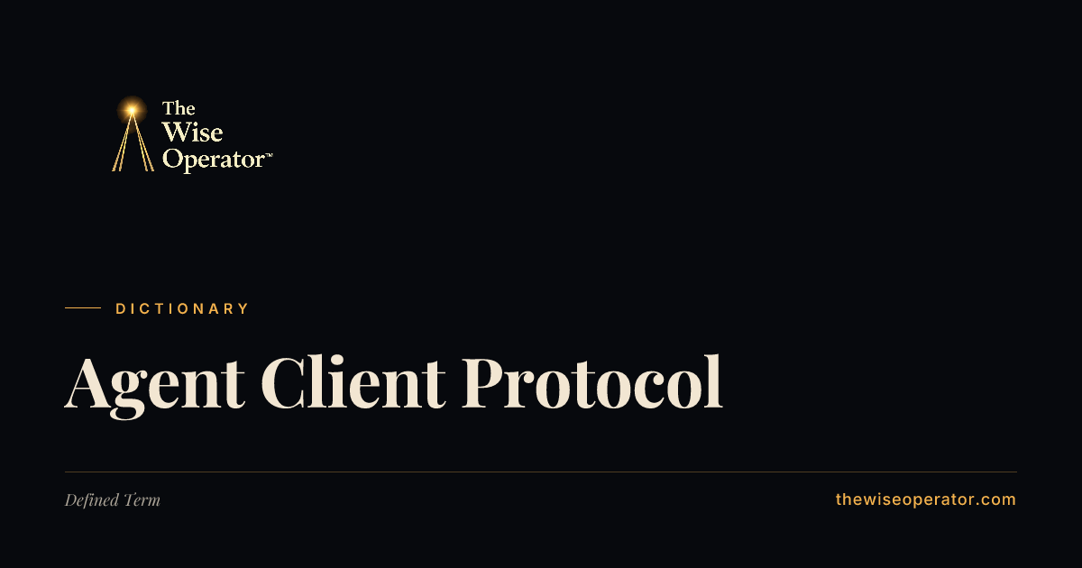 Agent Client Protocol | The Wise Operator